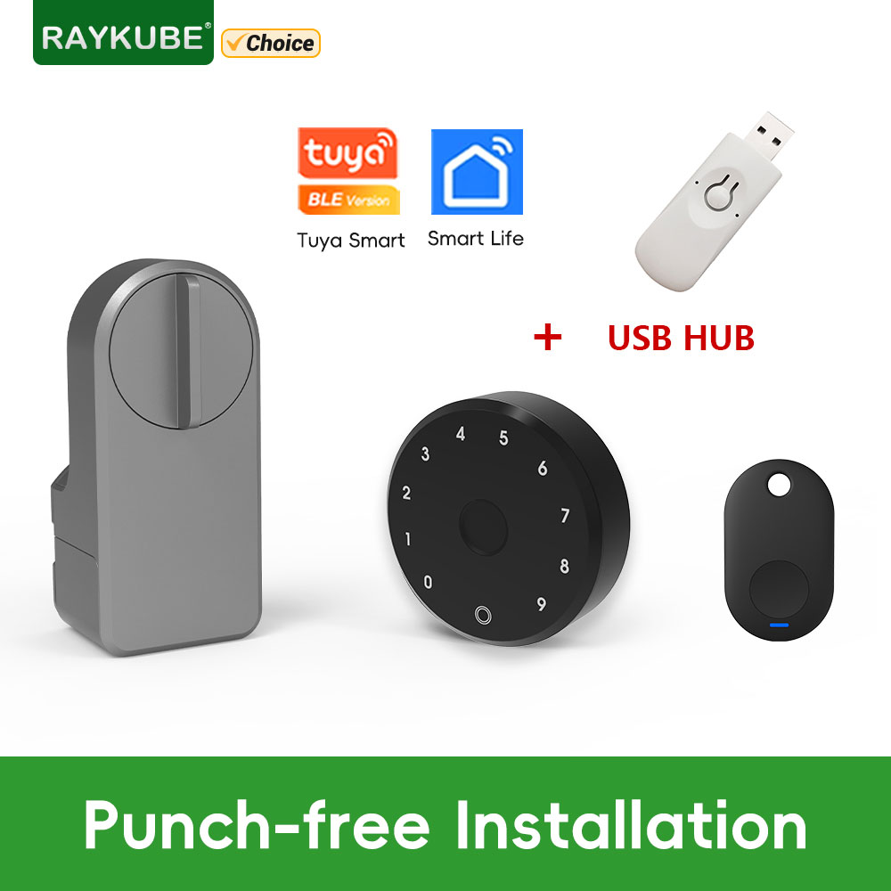 Glass Door Hinge - RAYKUBE A1 Pro Tuya BEL ensemble