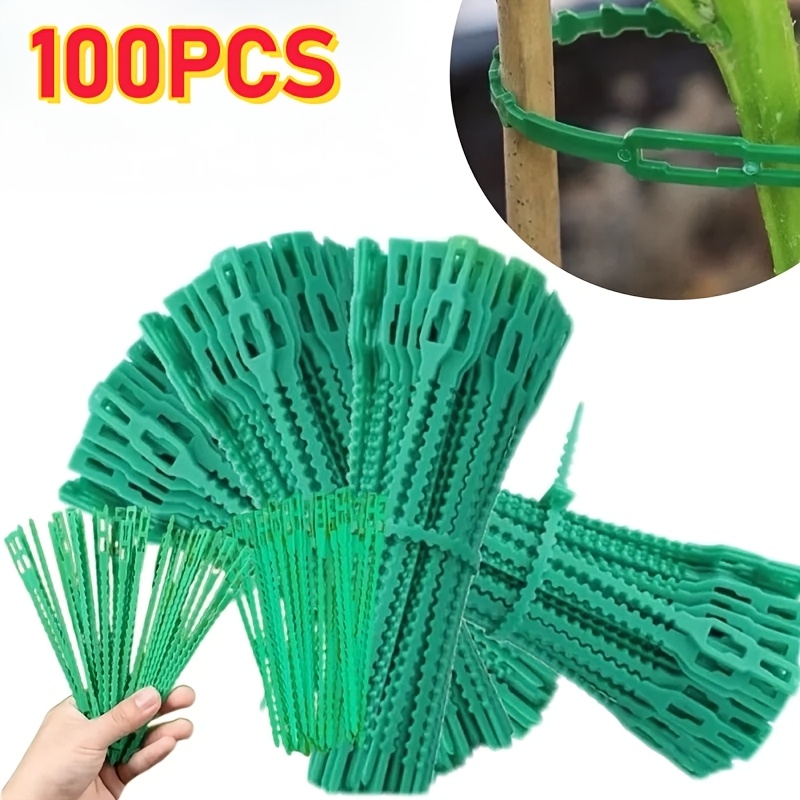 Vine Climbing Plastic - 100 attaches pour plantes réutilisables et