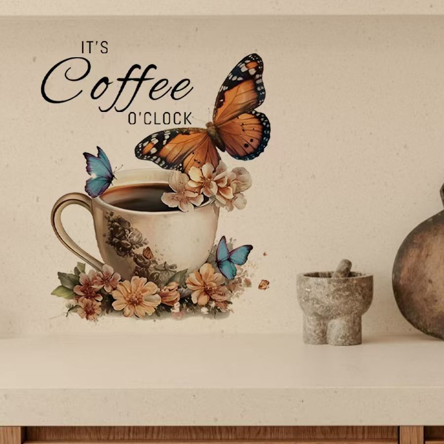 Pvc Panel Background - Autocollants créatifs en PVC IT's Coffee