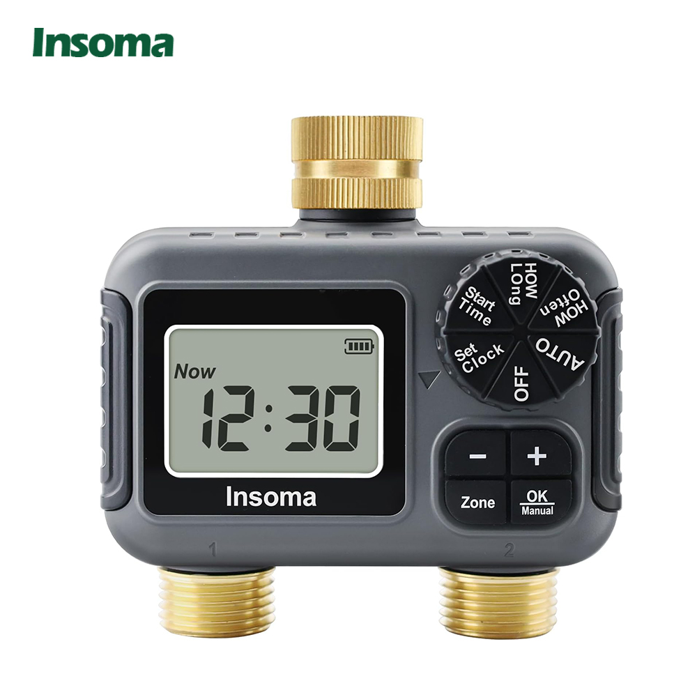Timer Dual Outlet - Insoma système d'arrosage d'irrigation intelligent double