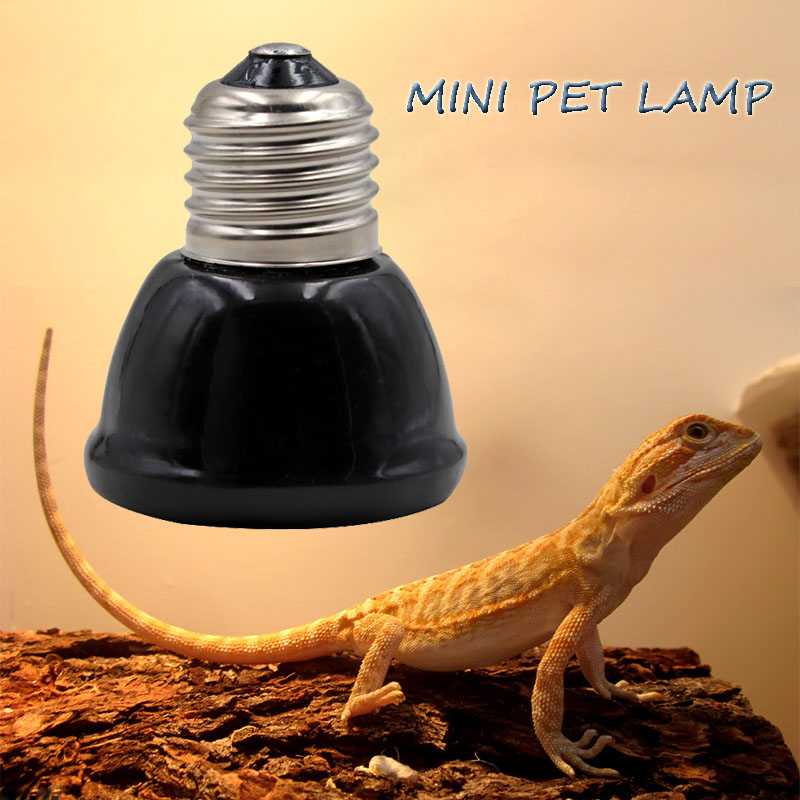 Ceramic Heat Emitter - Mini lampe chauffante noire pour animaux
