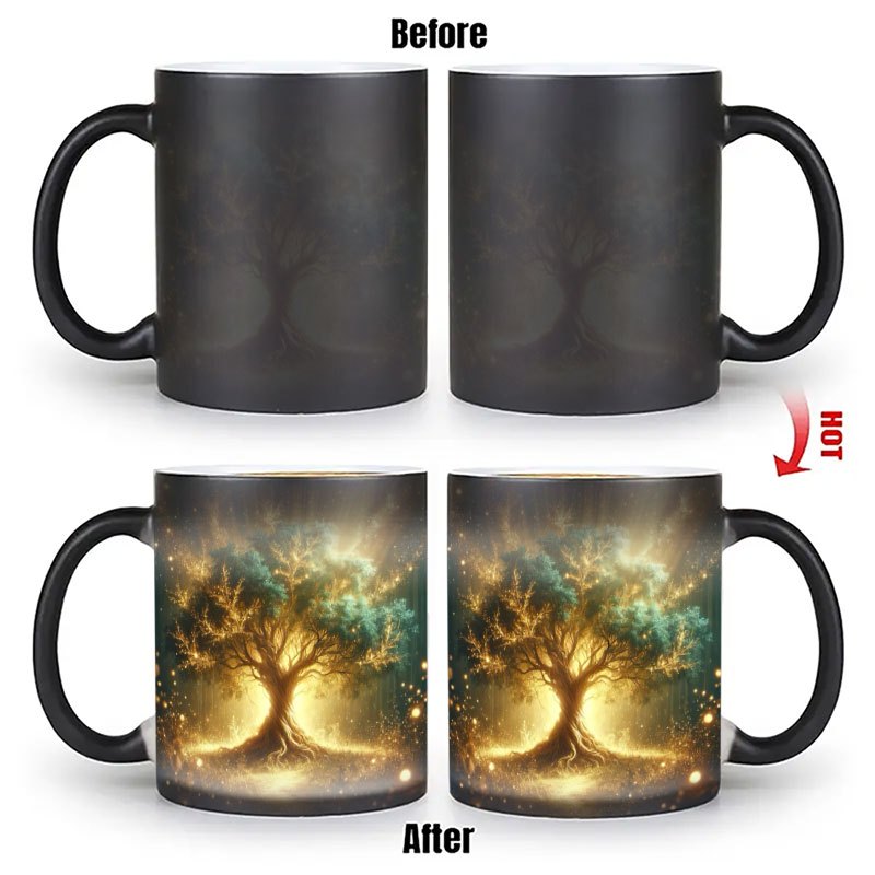 Ceramic Heat Emitter - Une tasse magique changeante de couleur,