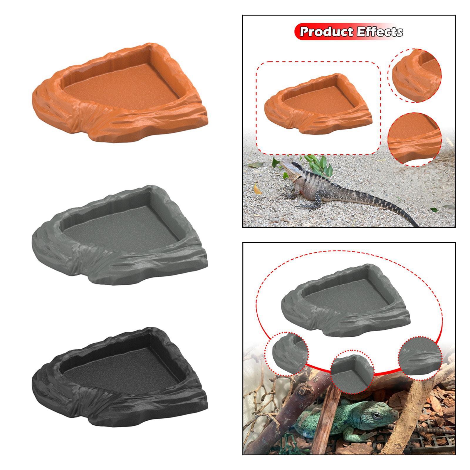 Water Dish Reptile - Réptiles plat d'eau bol d'alimentation polyvalent