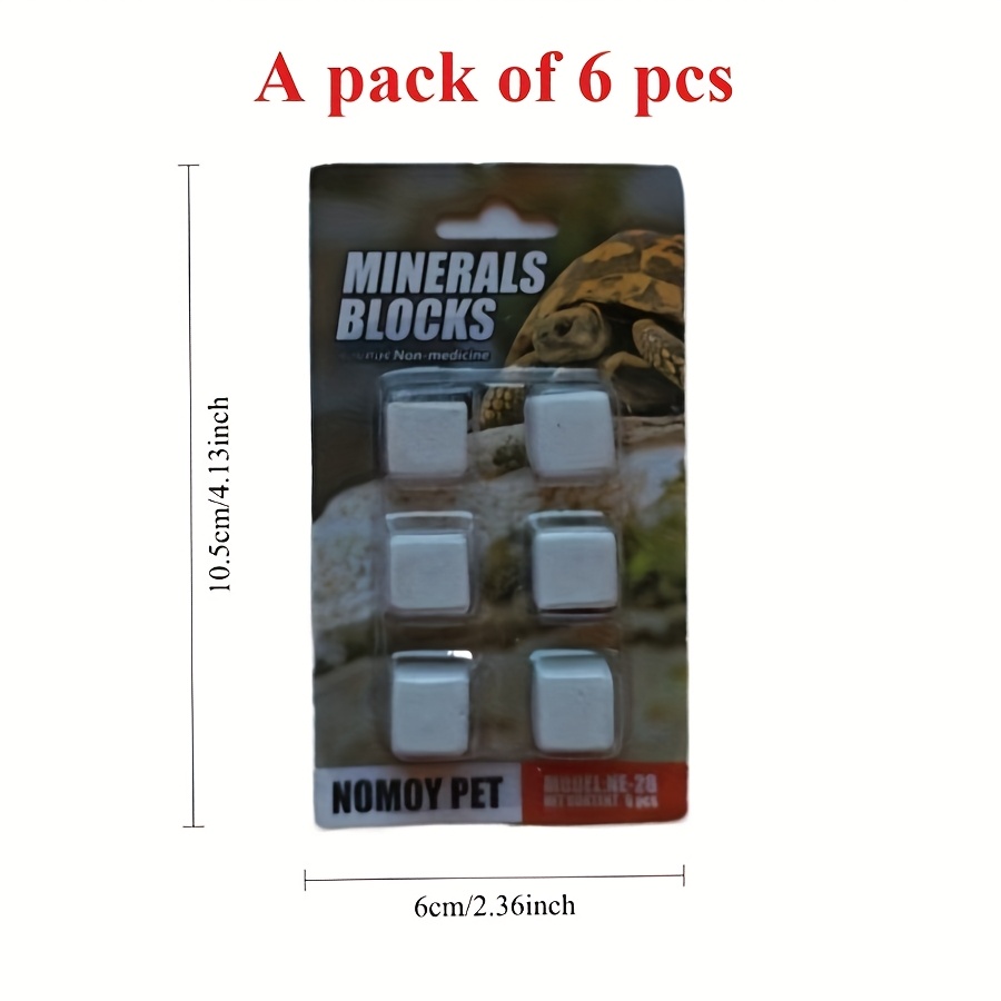 Calcium Powder Reptile - 6 Blocs de Calcium Minéraux pour