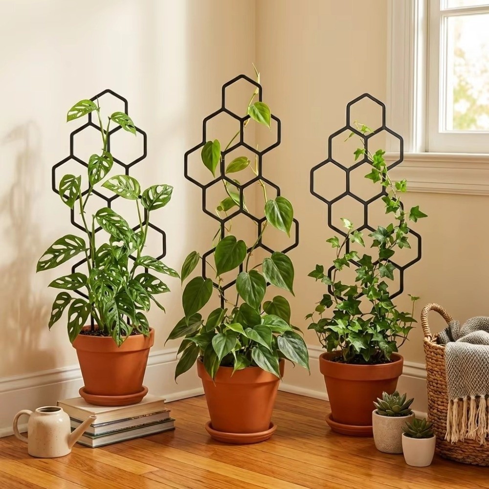 Vine Climbing Plastic - Treillis pour plantes en plastique anti-rouille,