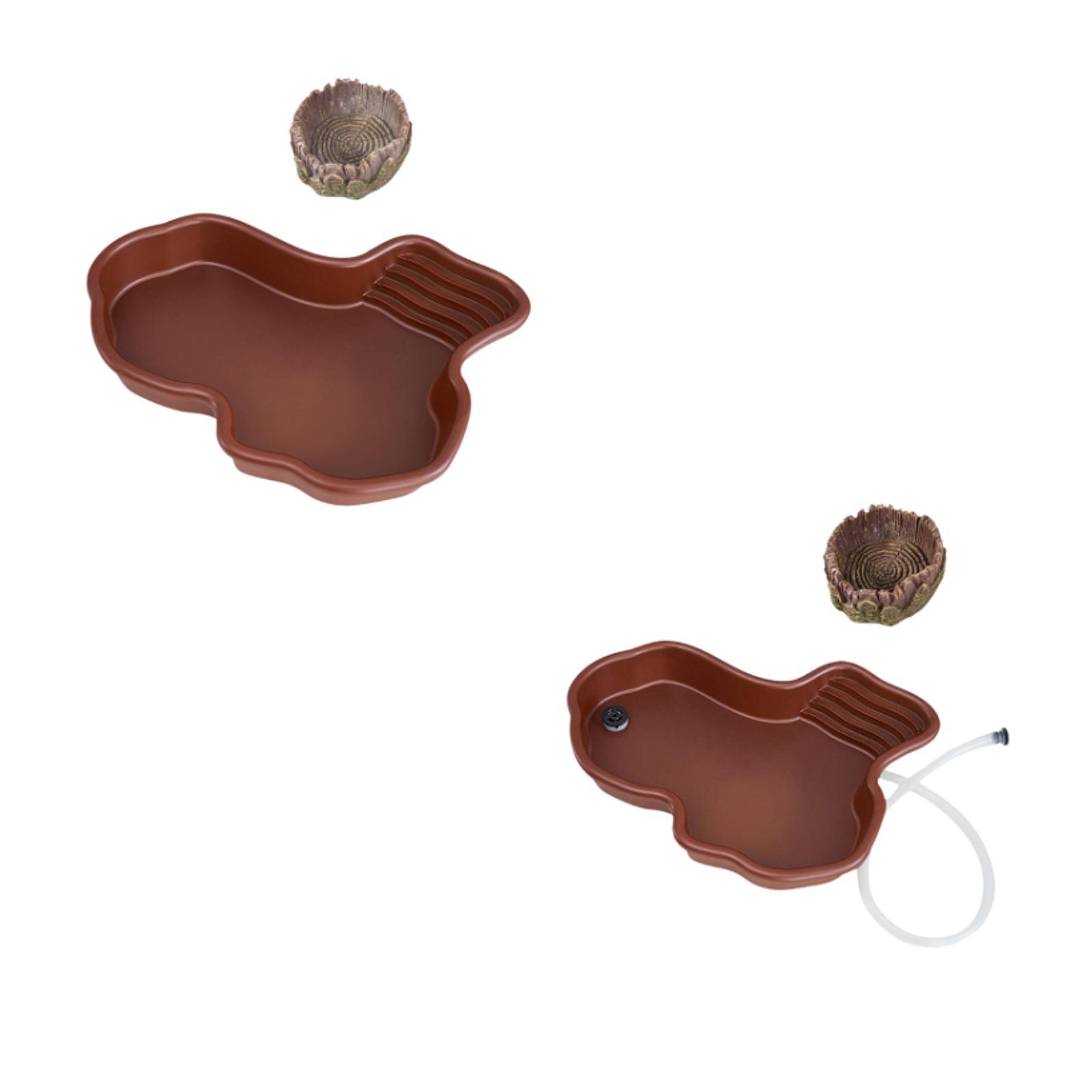 Water Dish Reptile - Plat d'alimentation pour reptiles, piscine de