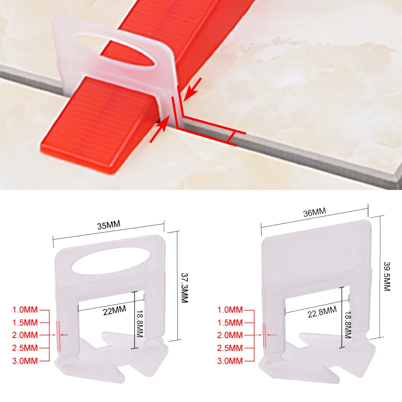 100 pièces de clips de nivelle - Ceramic Tile Floor avis et prix