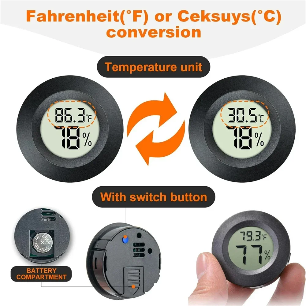 Mini thermomètre numérique ron - Digital Hygrometer Probe avis et prix