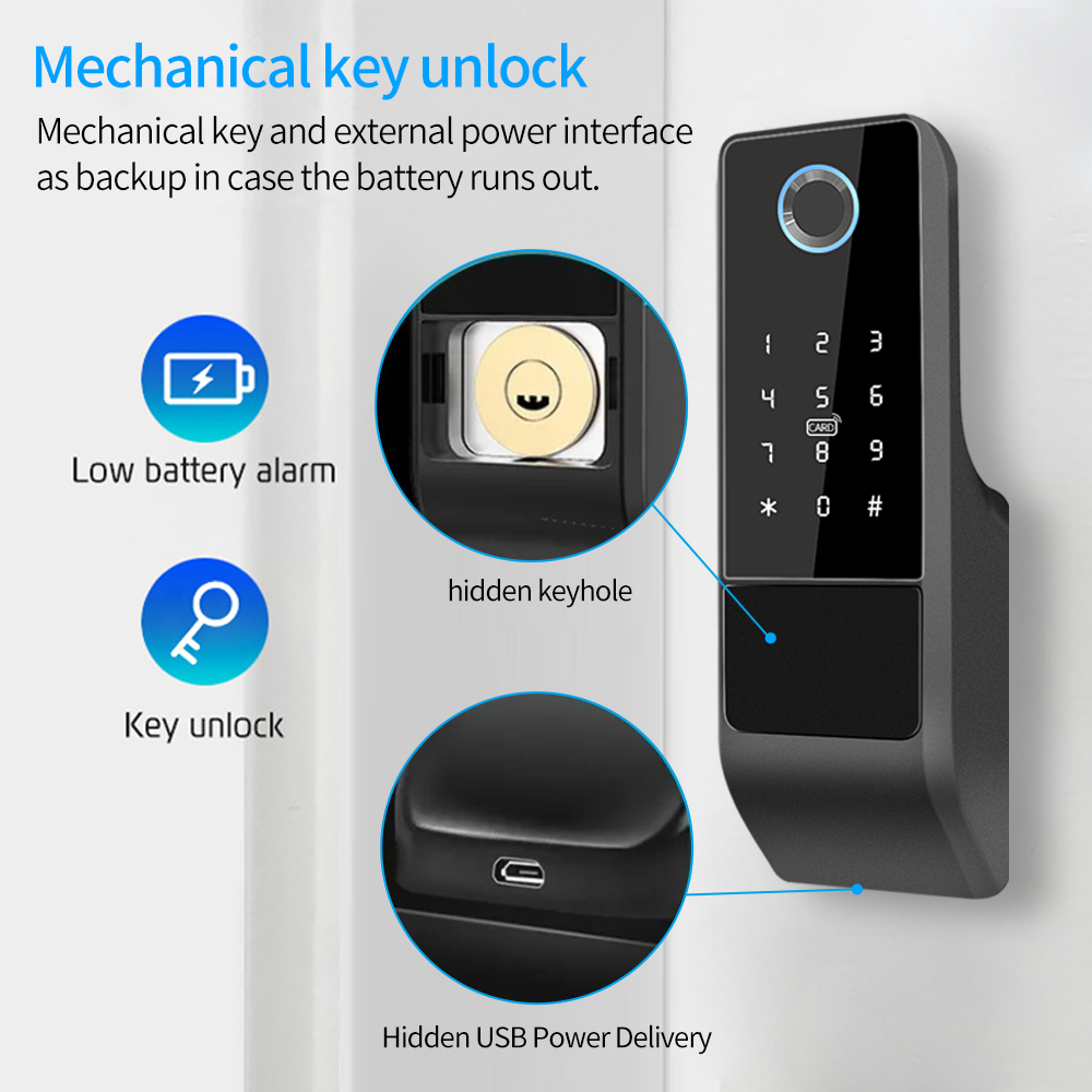 Serrure de porte intelligente  - Glass Door Hinge avis et prix