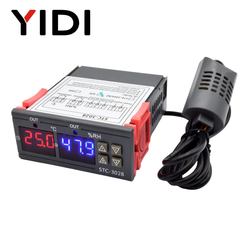 STC-3028 LED Thermostat numéri - Digital Hygrometer Probe avis et prix