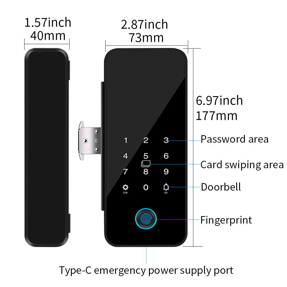 Tuya Smart Life – serrure de p - Glass Door Hinge avis et prix