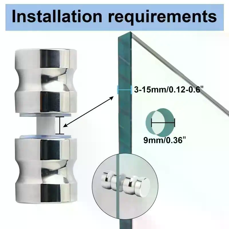Poignée élégante pour porte de - Glass Door Hinge avis et prix