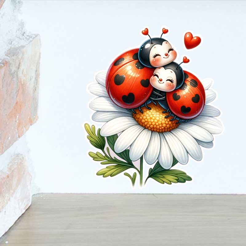 Autocollants muraux coccinelle - Pvc Panel Background avis et prix