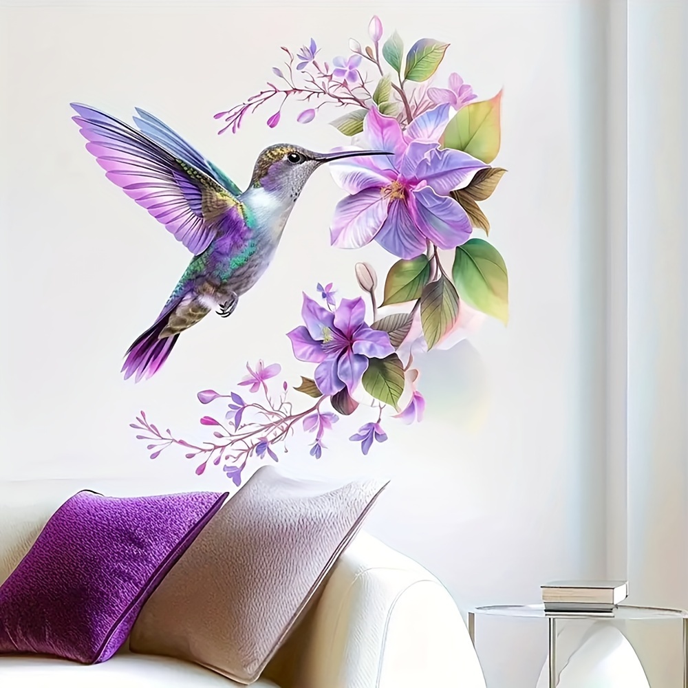 1 autocollant fleur violette e - Pvc Panel Background avis et prix
