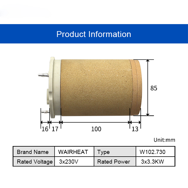 102.730 3*230V 3*3.3KW Chauffa - Ceramic Heat Emitter avis et prix