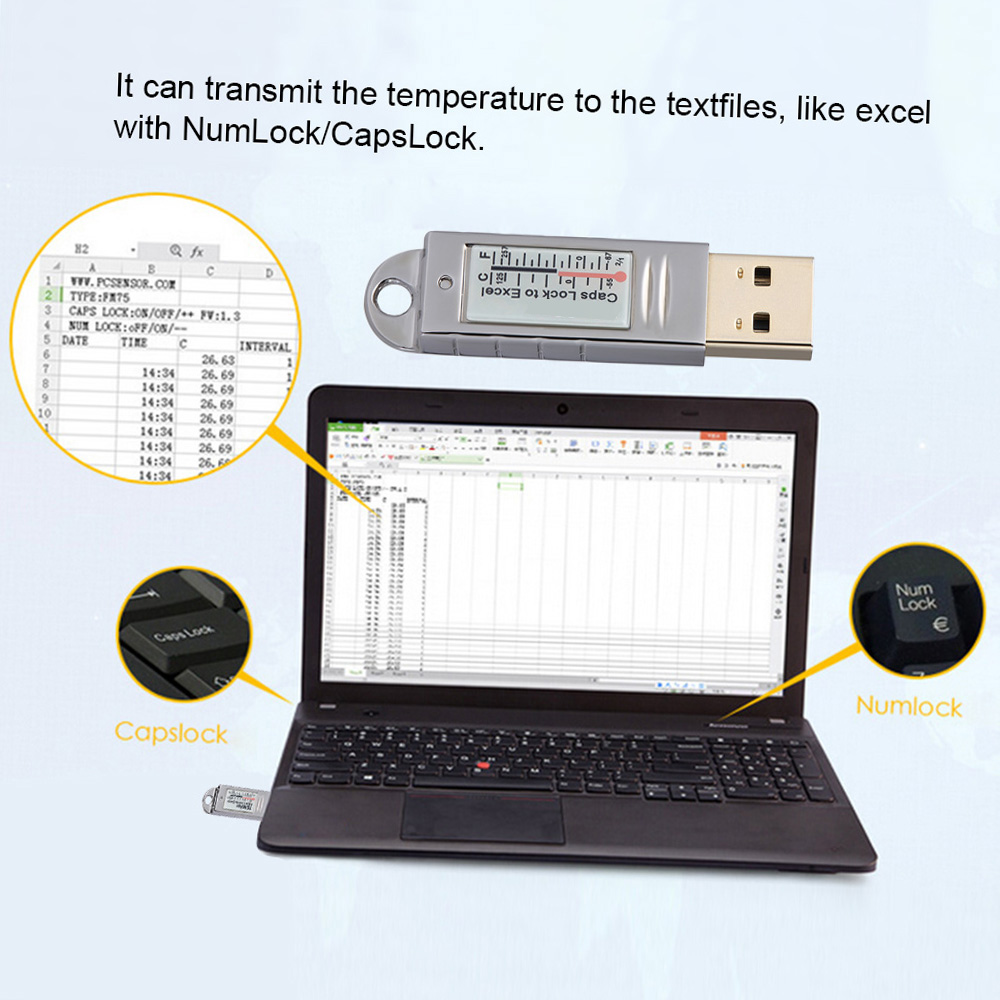 Thermomètre hygromètre USB PCs - Digital Hygrometer Probe avis et prix