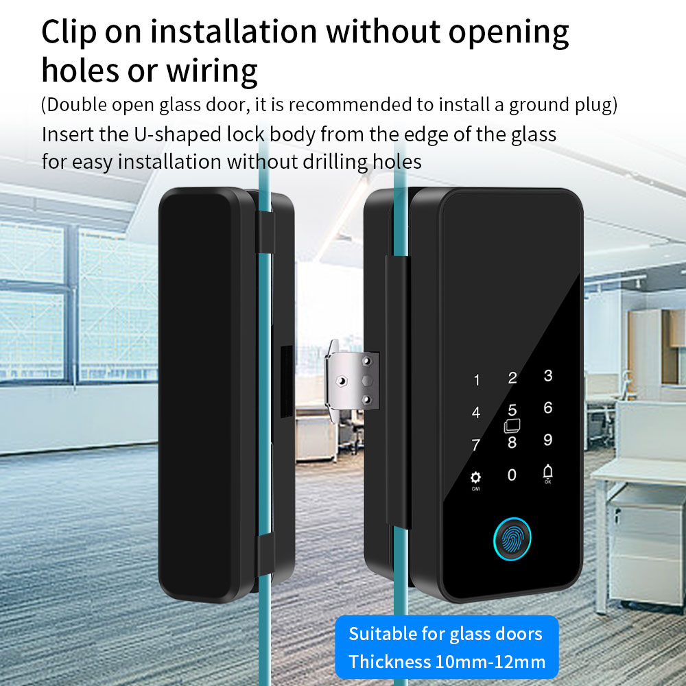 Serrure de porte en verre inte - Glass Door Hinge avis et prix