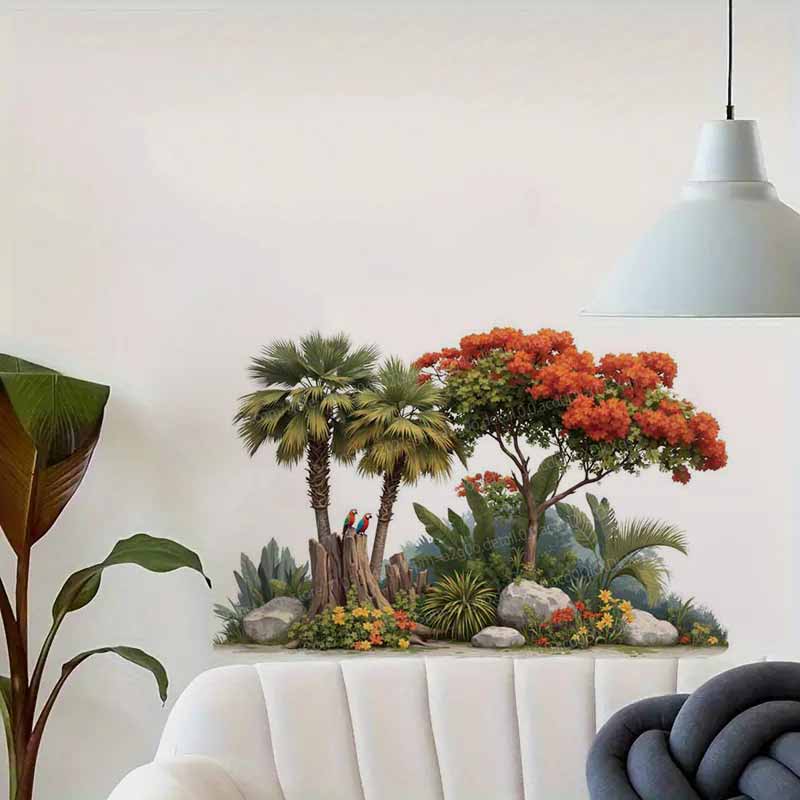 Autocollants muraux de plantes - Pvc Panel Background avis et prix